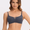 Marc & André Lacy Skin Square Bralette Grey