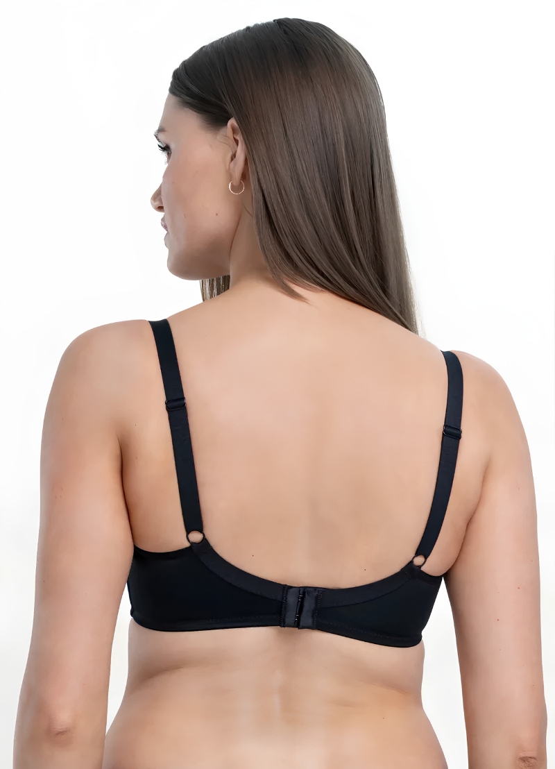 Rosme True Soft Underwire T-Shirt Bra - Black (Style: 723162)