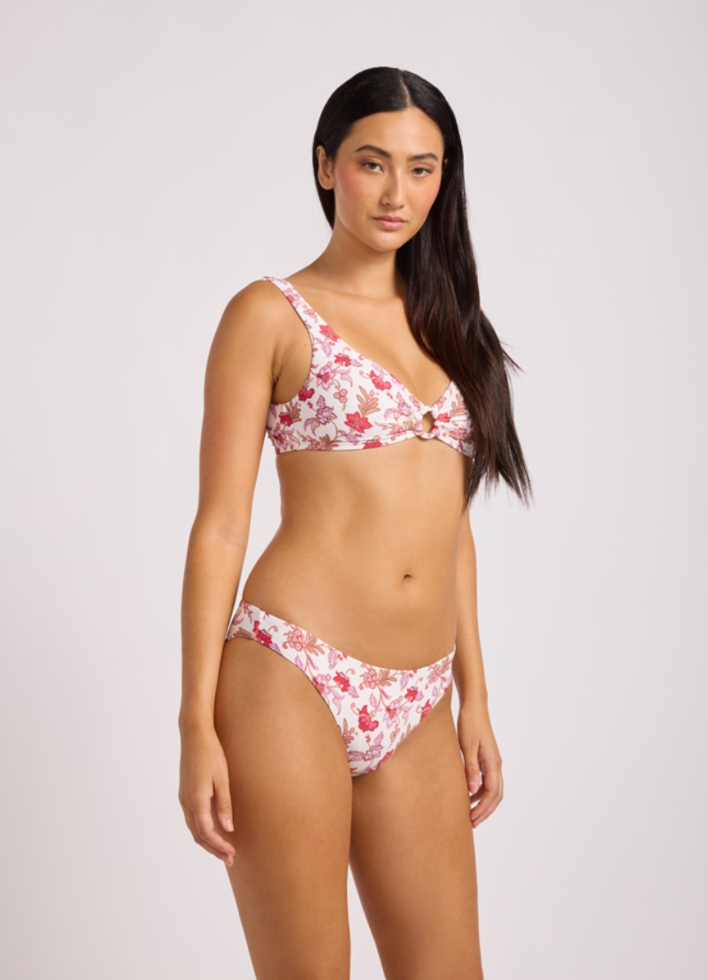 Seafolly Summer Chintz Multifit Ring Front Tank Bikini – Ecru