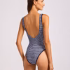 Seafolly Horizons Deep V Neck One Piece Swimsuit – Marine