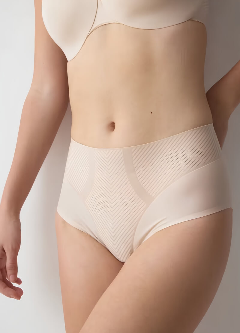 Triumph BMU Illusion Curve High Waisted Shaping Brief - Beige