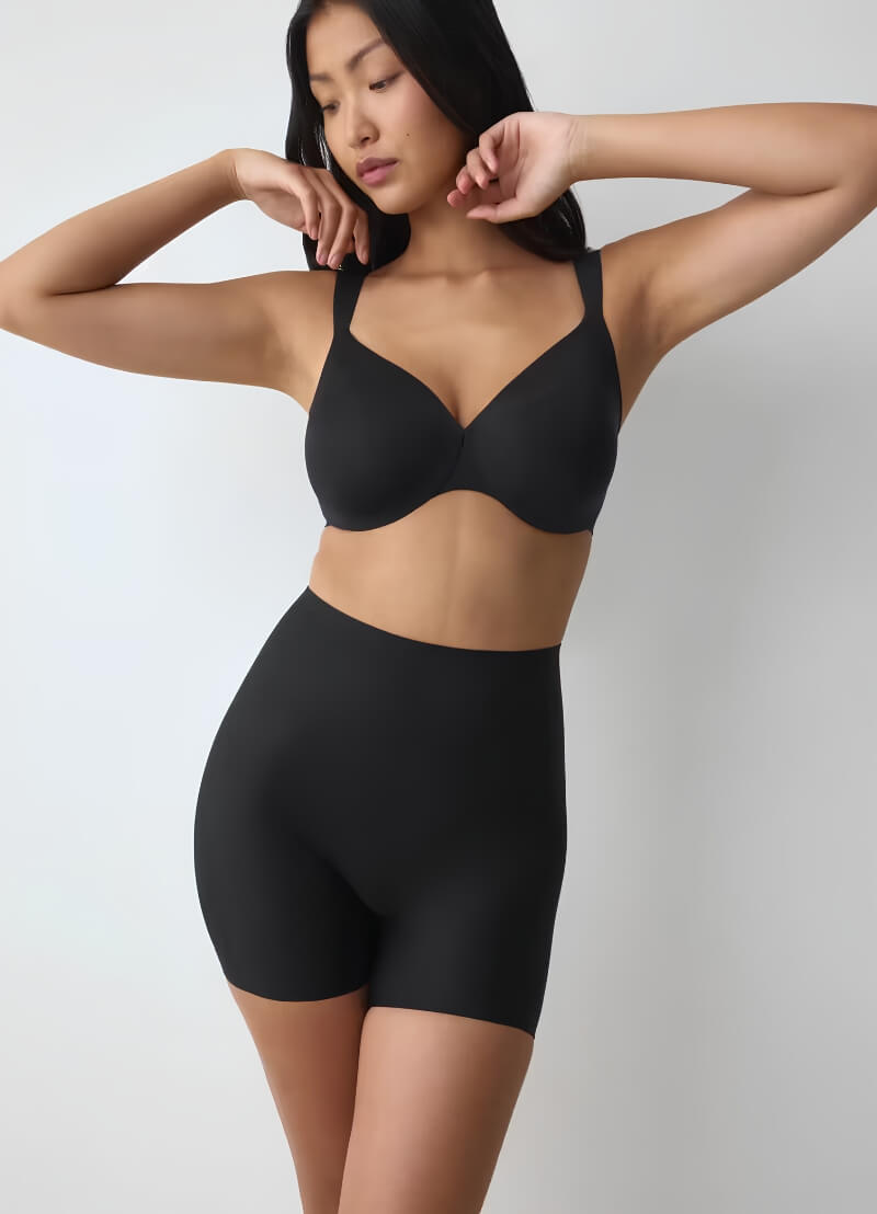 Triumph BMU Illusion Curve High Waisted Shaping Shorts - Black