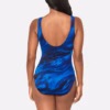 Miraclesuit It's A Wrap One Piece in Stellar Nova – back view on model