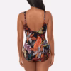 Miraclesuit Madero One Piece in Pluma – back view on model