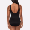 Miraclesuit Regatta One Piece in Steel Magnolias – back view on model